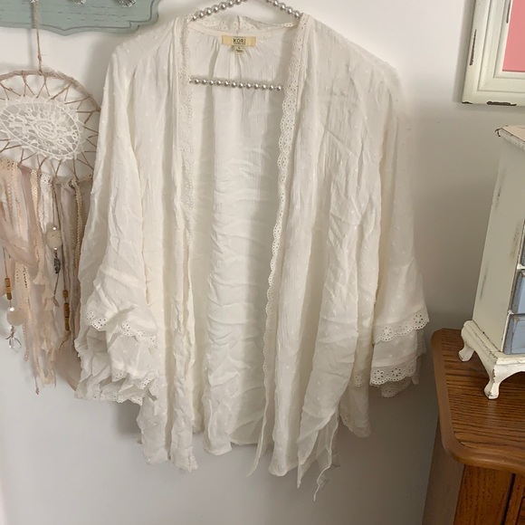 Kori Tops - Kori size large white kimono